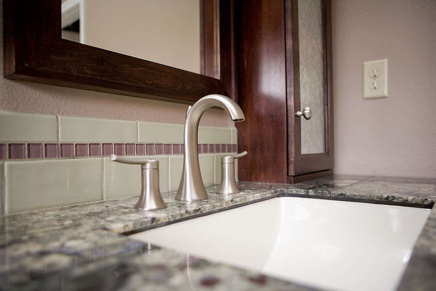 Example of a trendy bathroom design in Portland