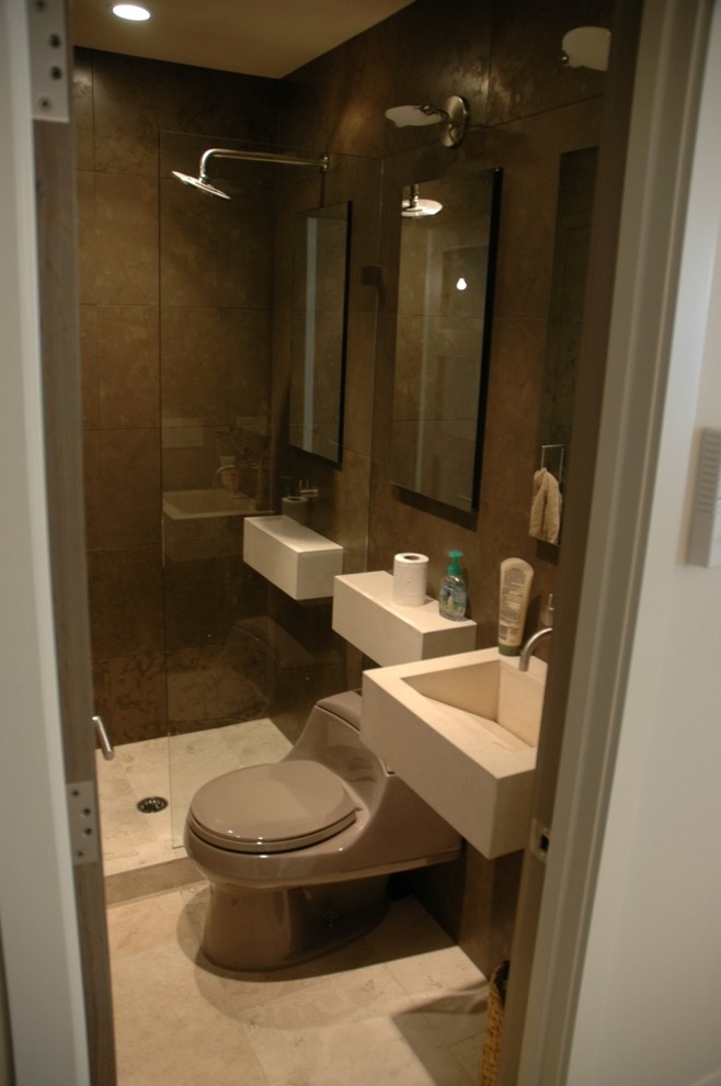 Contemporary condo bath - Modern - Bathroom - Chicago - by Jill Jordan ...