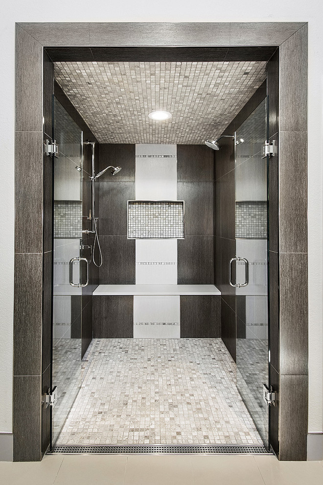 Inspiration for a mid-sized contemporary master bathroom remodel in Dallas