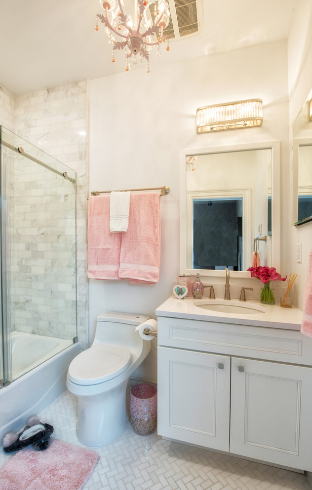 Contemporary New Construction Rye Brook, NY Contemporary Bathroom