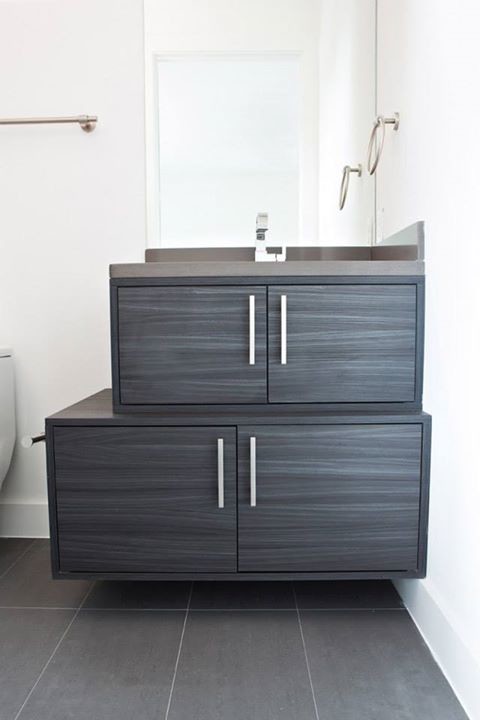 Contemporary Stacked Vanity - Contemporary - Bathroom - Houston - by ...