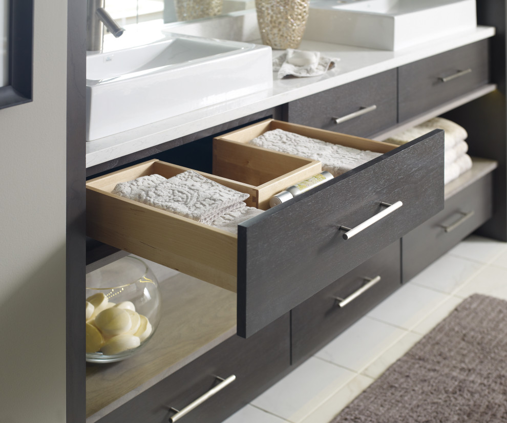 Contemporary Walnut Bathroom Vanity Contemporary Bathroom Cedar