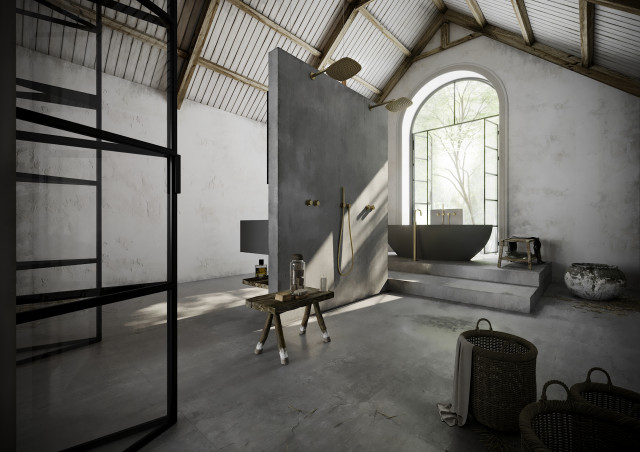 Converted Barn Near London With Golden Taps From Piet Boon By Cocoon Collection Contemporary Bathroom London By Bycocoon Houzz Au