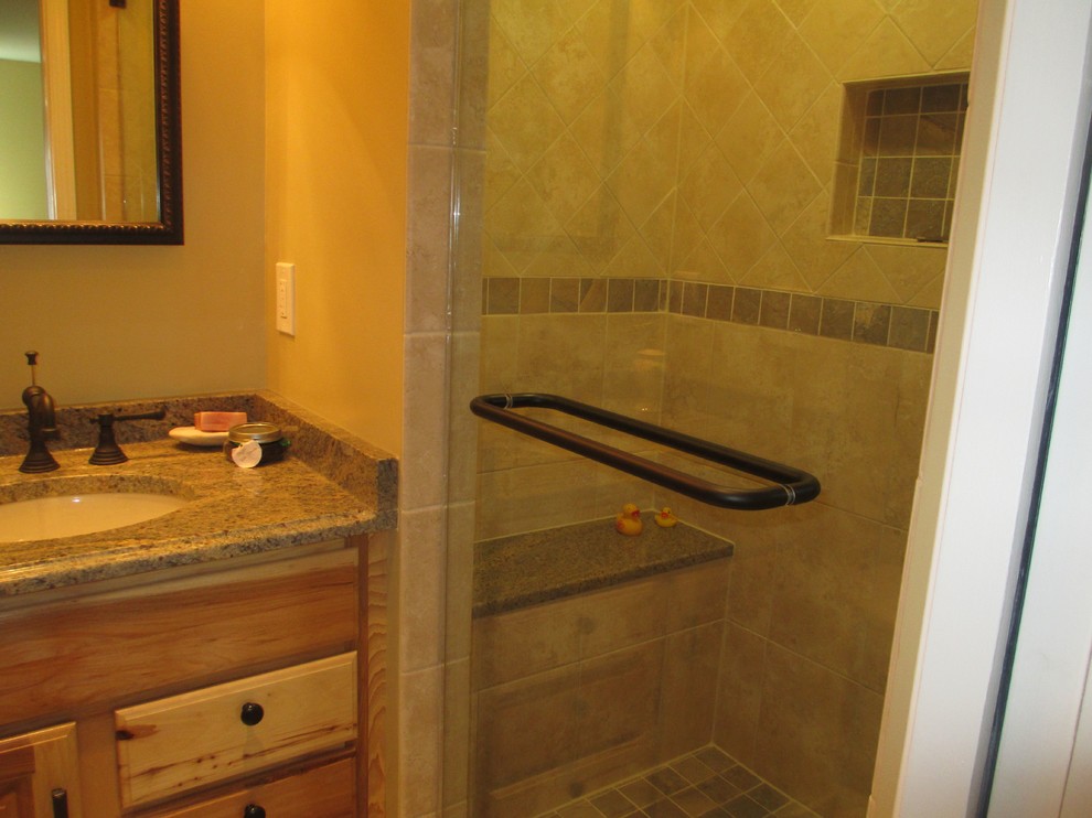 Converting Closet into MBR Bath Contemporary Bathroom DC Metro