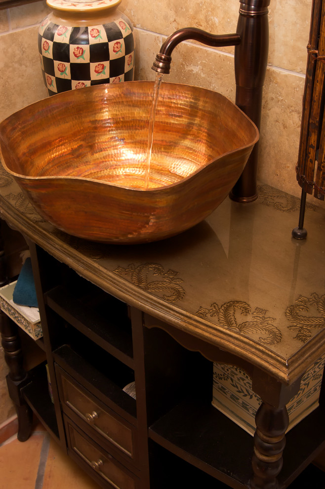 COPPER SINK INSTALLATIONS Traditional Bathroom Los Angeles by