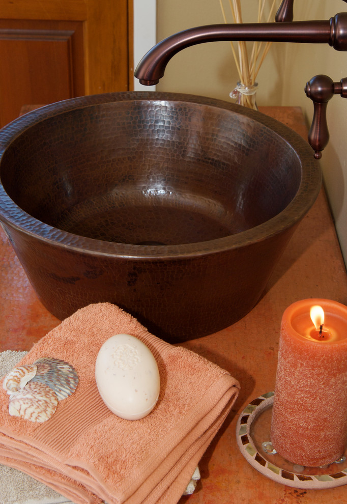 COPPER SINK INSTALLATIONS Traditional Bathroom Los Angeles by