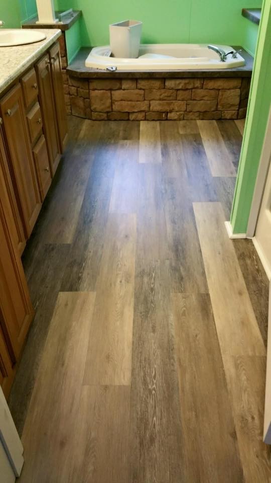 Coretec Luxury Vinyl Plank Modern Bathroom Miami by Act 1