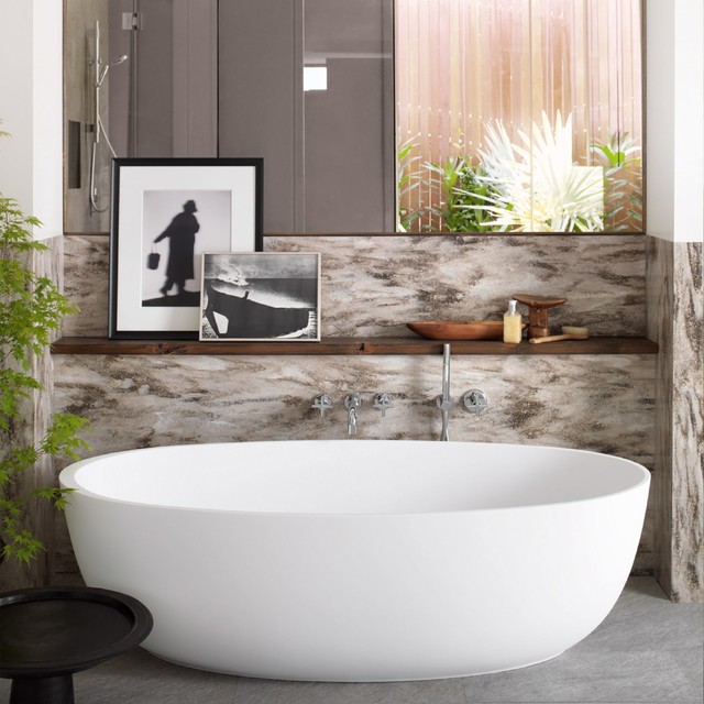 Corian® Tub Surround & Wall Cladding Modern Bathroom Other by