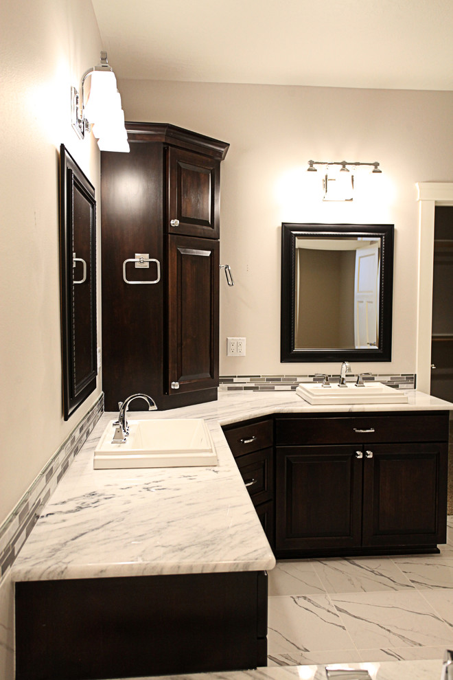 Corner Bathroom Vanity Transitional Bathroom Seattle by Affordable Custom Houzz