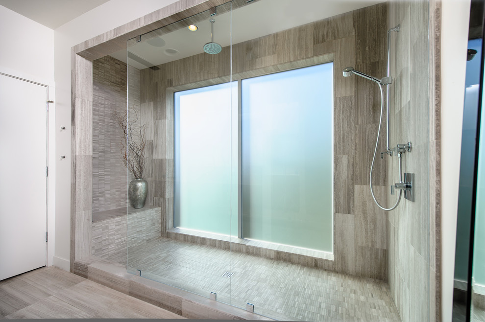 Inspiration for a contemporary bathroom remodel in Seattle