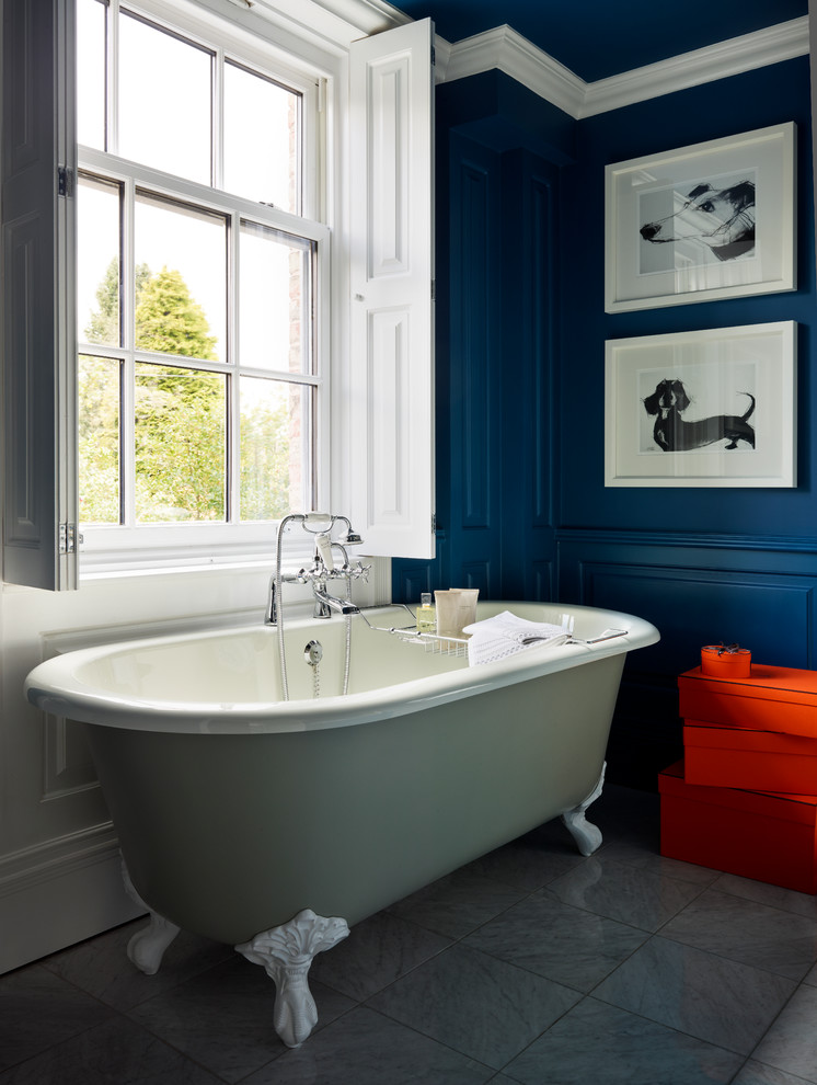 Design ideas for a traditional bathroom in Cheshire.