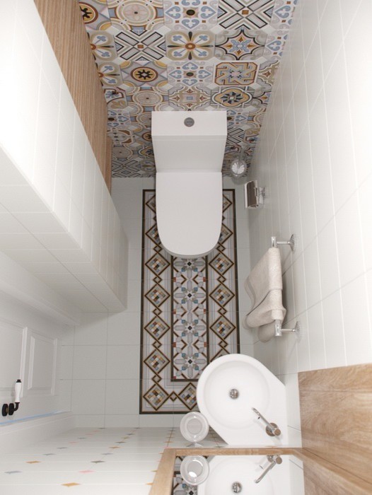 Example of a small mountain style bathroom design in London