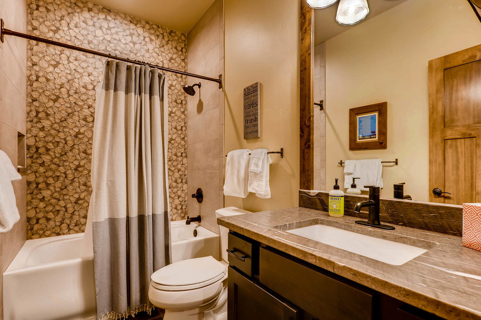 Cozy Canoe Cabin Rustic Bathroom Denver by Alpine Lumber Houzz IE