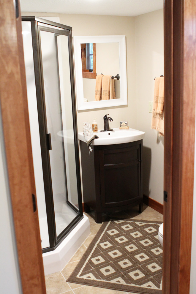 Cozy She Shed Craftsman Bathroom Minneapolis by Start to Finish Builders and Remodelers