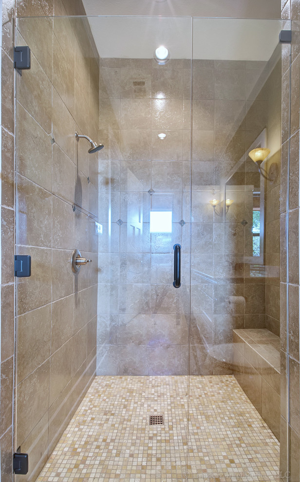 Bathroom - huge craftsman master bathroom idea in Dallas