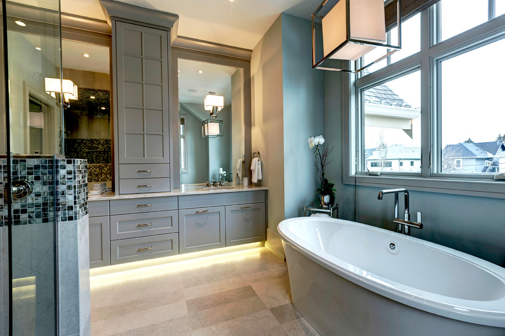 Craftsman/French Country 1 - Transitional - Bathroom - Calgary - by