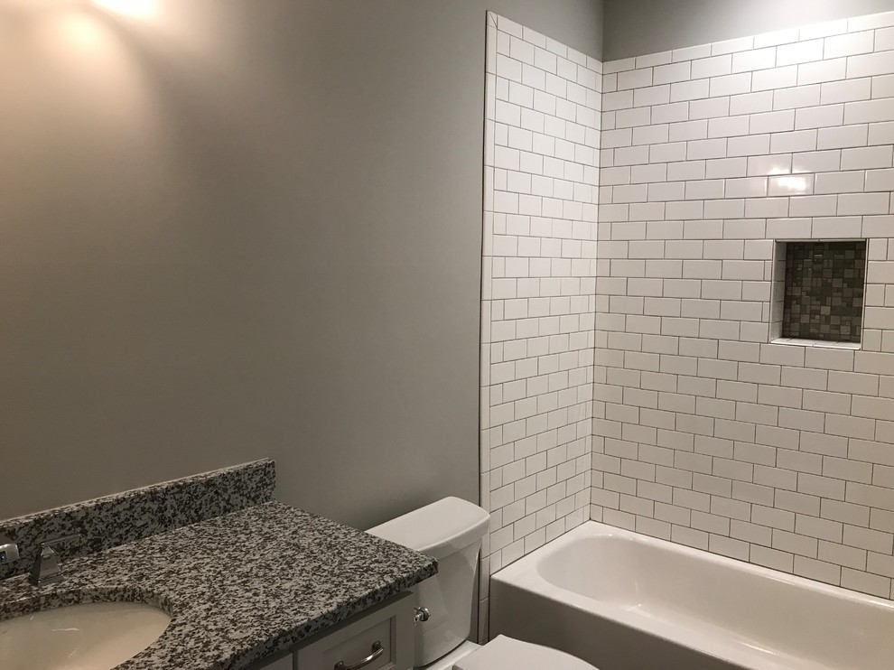 Inspiration for a craftsman bathroom remodel in Atlanta