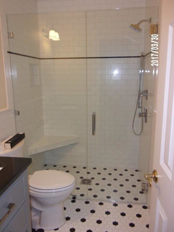 Curbless Shower created with the VIM Level Entry Shower System ...