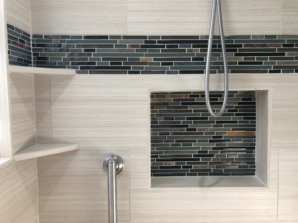 Curbless Shower Remodel Modern Bathroom Austin by APlus Air