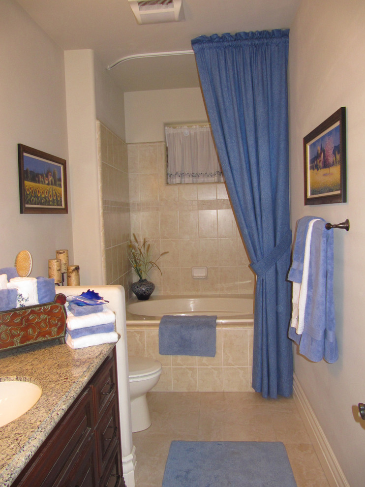Traditional Bathroom Sacramento, Trax Ceiling Mounted Shower Curtain Tracks