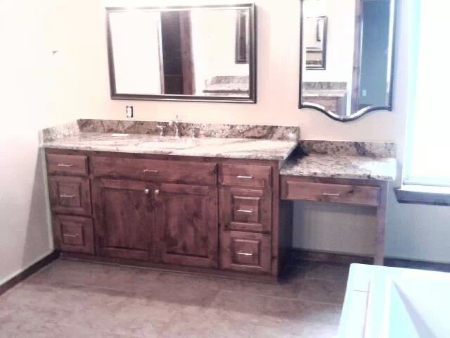 Inspiration for a rustic bathroom remodel in Oklahoma City
