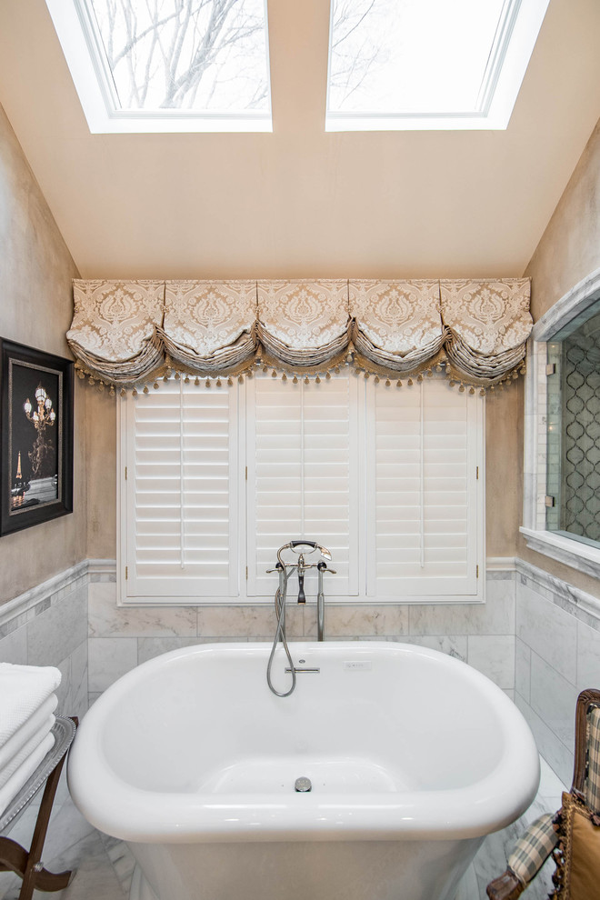 Custom Bathroom Window Treatments Traditional Bathroom Chicago
