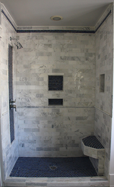 Custom built Tile Shower Bathroom DC Metro Houzz IE