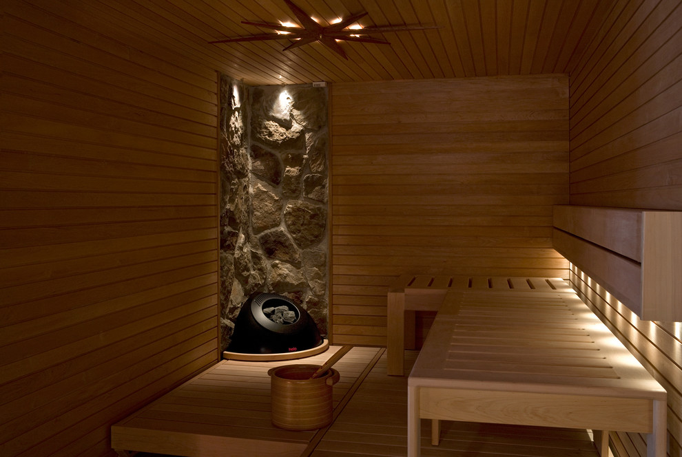 Custom Dry Saunas Contemporary Bathroom Los Angeles by Heritage
