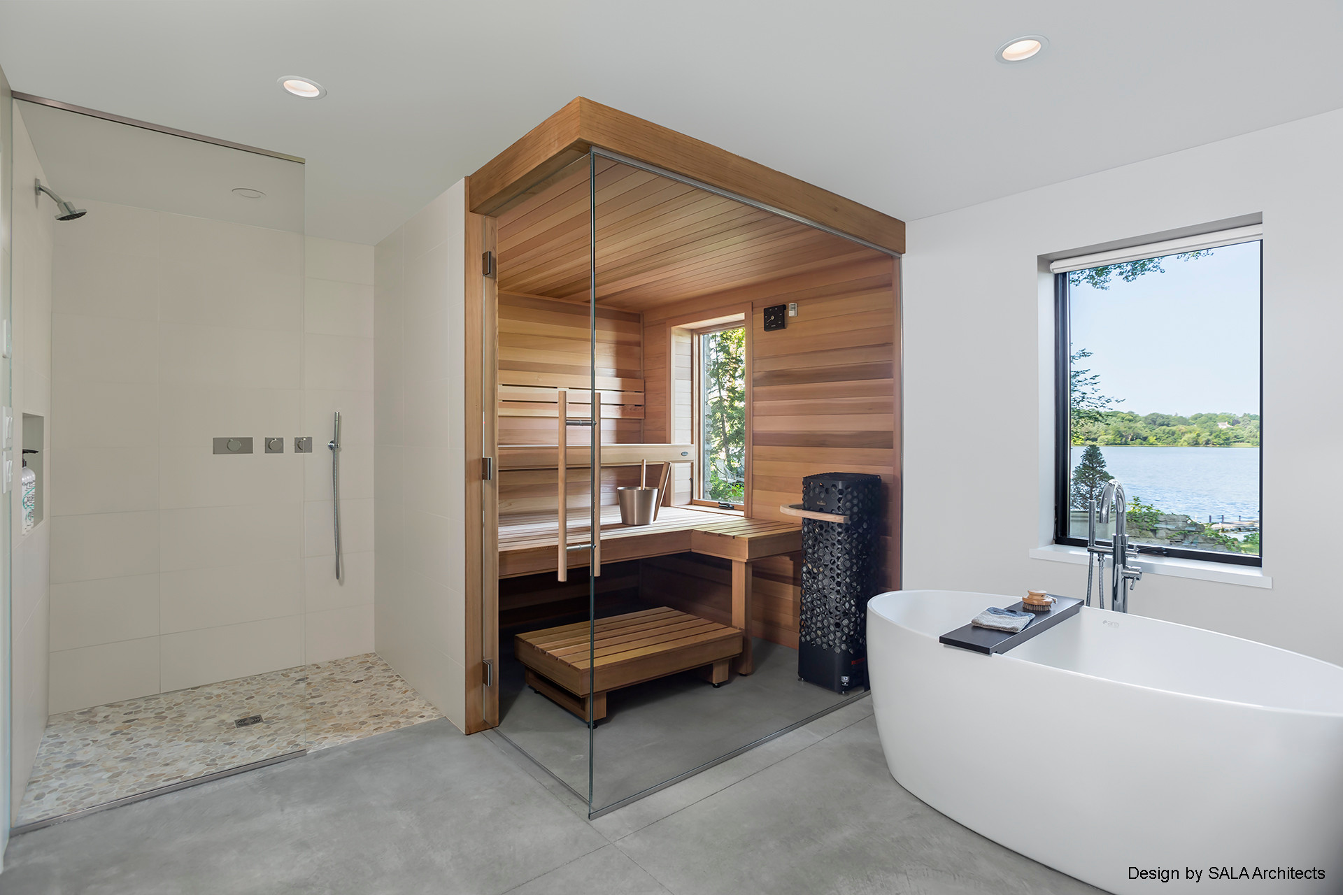75 Most Popular 75 Beautiful Grey Sauna Bathroom Ideas and Designs Design  Ideas for May 2022 | Houzz IE