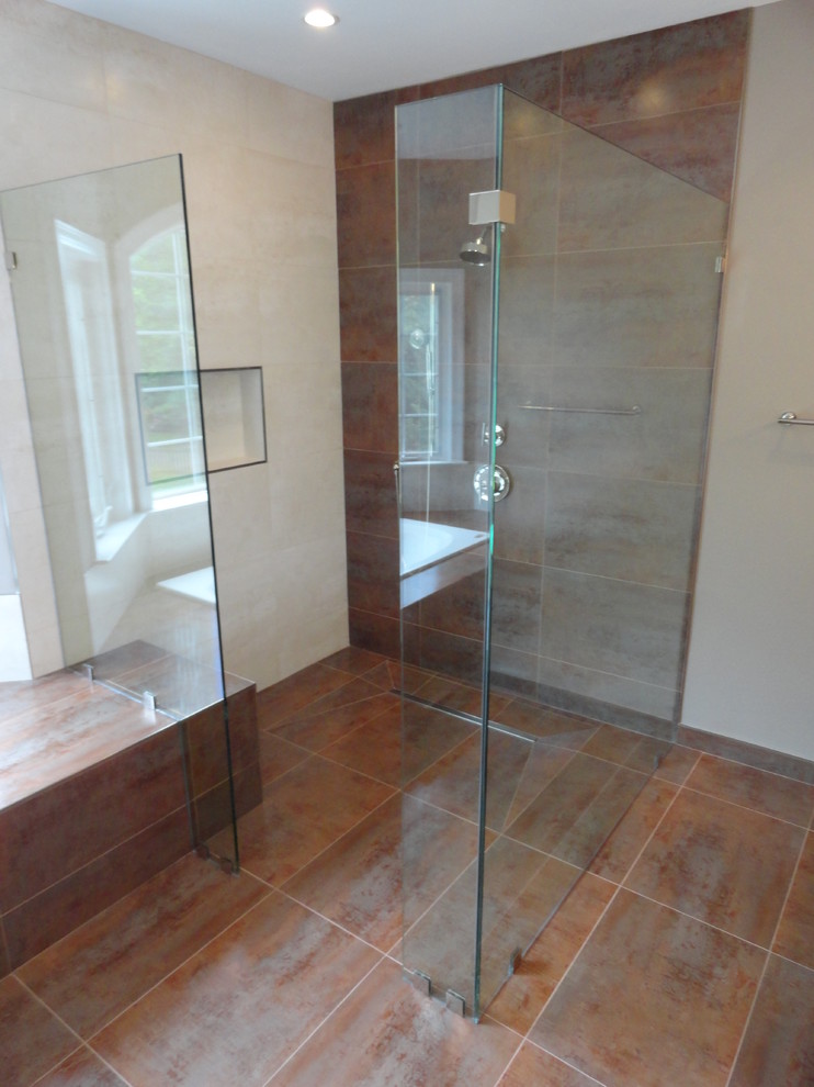 Custom Glass Spray Panels, Splash Guards, and Fixed Panel Shower Units