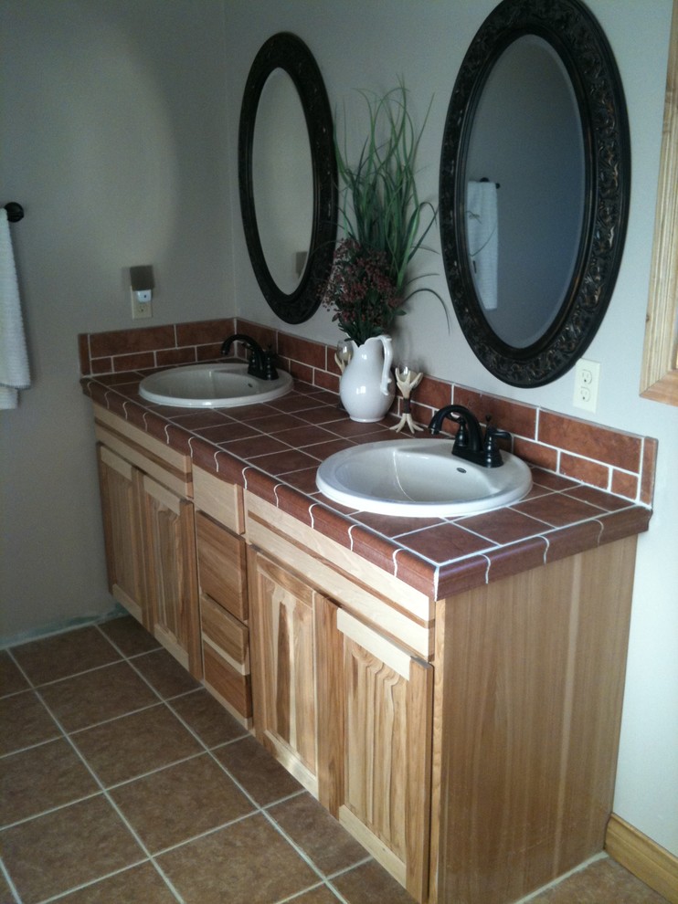 Custom Hickory Vanity Traditional Bathroom Louisville by Whitis