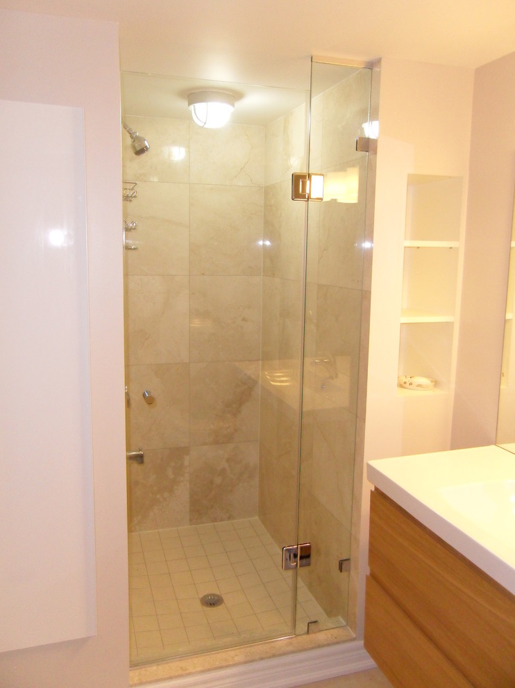 Custom Inline Shower Door Modern Bathroom Toronto by Doors