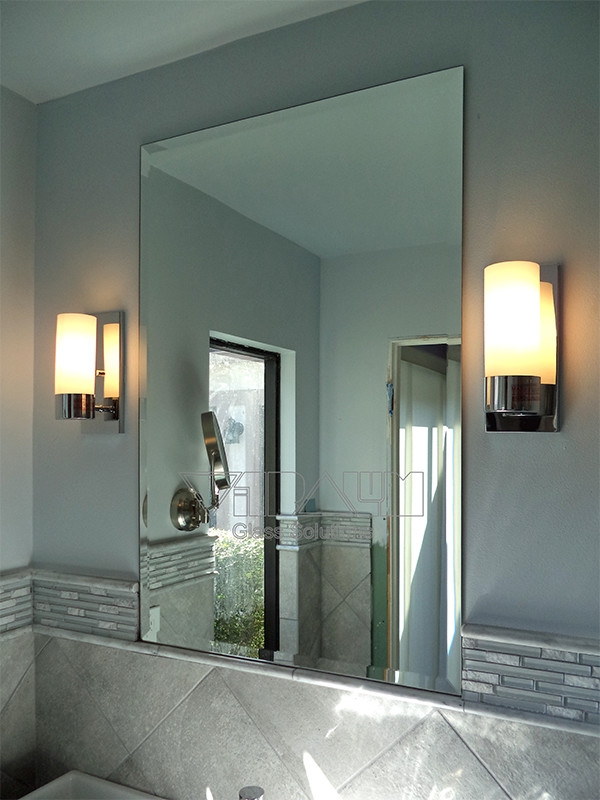 Custom Mirrors Contemporary Bathroom Orlando by Vitralum Glass