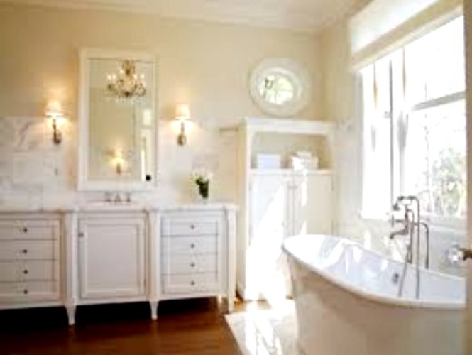 Ejemplo de cuarto de baño principal de estilo de casa de campo