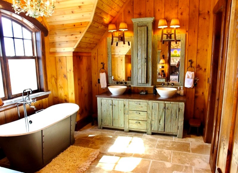 Imagen de cuarto de baño principal de estilo de casa de campo