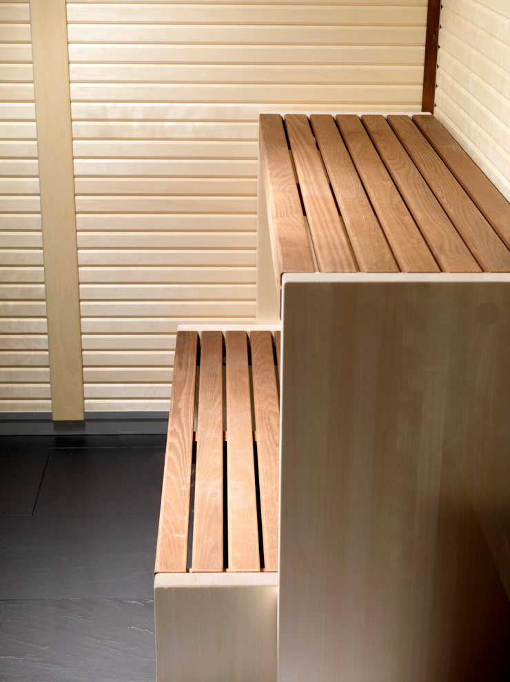 Inspiration pour un petit sauna design.