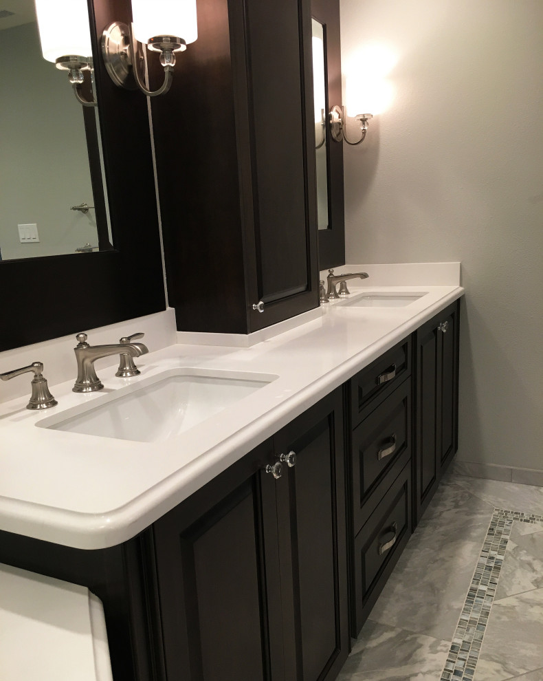 Custom Traditional Dark Espresso Master Bathroom Vanity ...