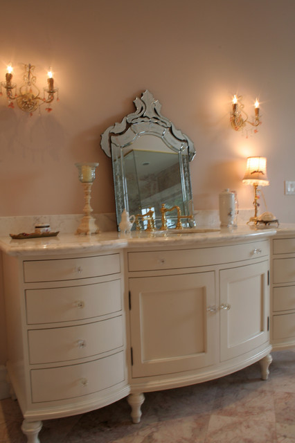 Custom Traditional French Bathroom, French Style Bathroom Vanity