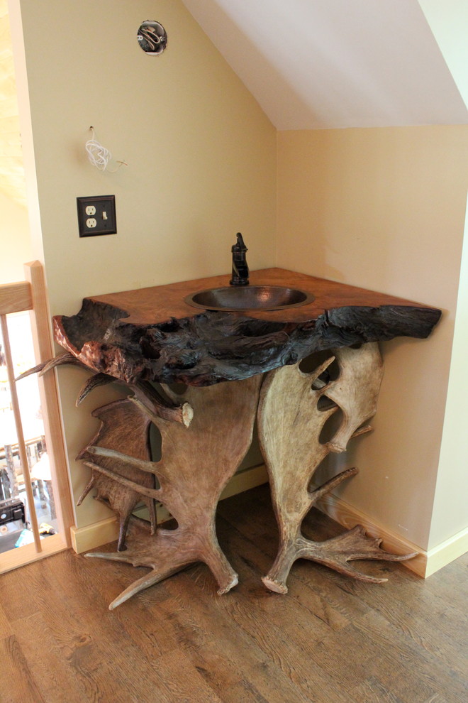 Custom Vanities Rustic Bathroom Nashville by Littlebranch Farm