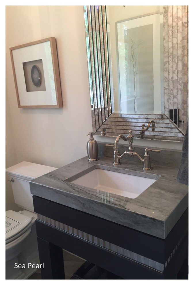 Custom Vanity Modern Bathroom Minneapolis by Capital Granite
