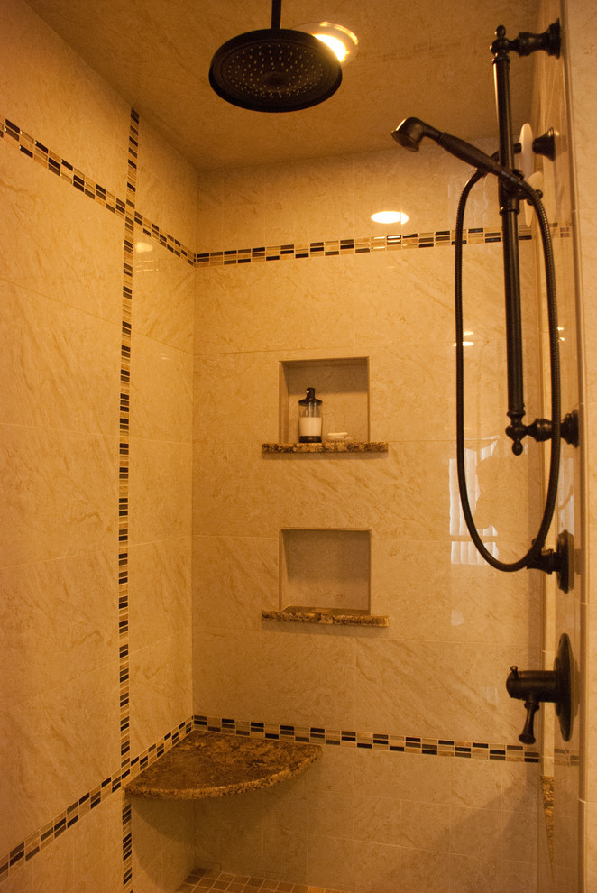 Bathroom - mediterranean bathroom idea in New York