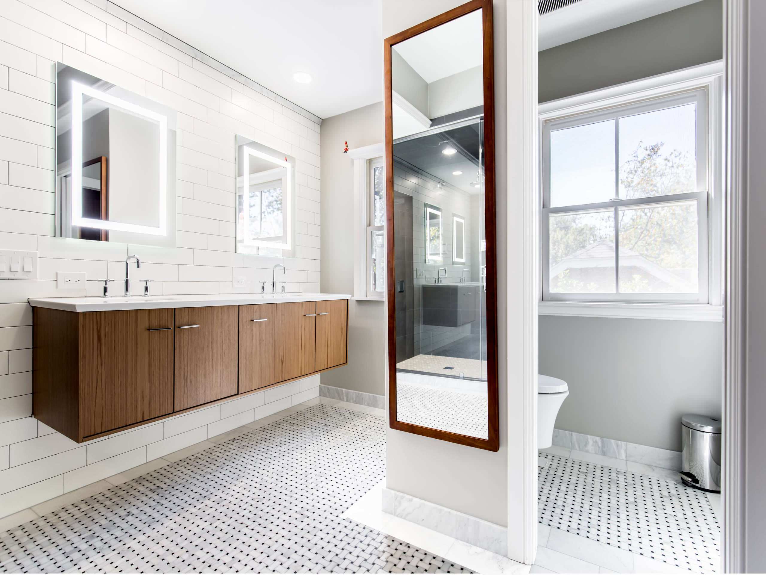 Dallas Bathroom Remodel With Kohler Jute Vanity Cabinet Contemporary Bathroom Dallas By Renowned Renovation Houzz