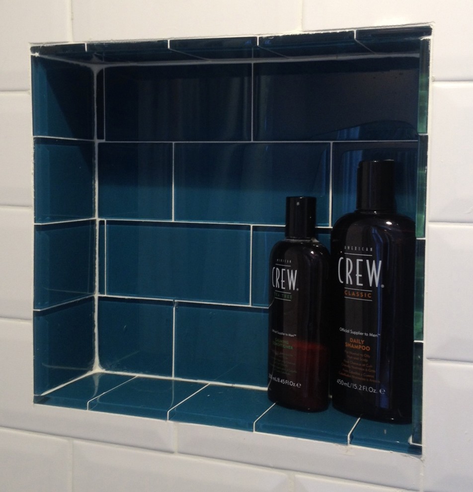 Dark Teal Bathroom Tiles Traditional Bathroom Columbus by BELK