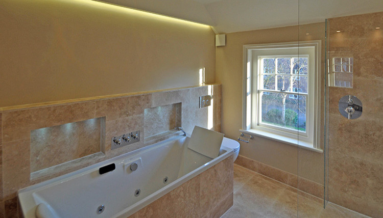 Example of a trendy bathroom design in Berkshire