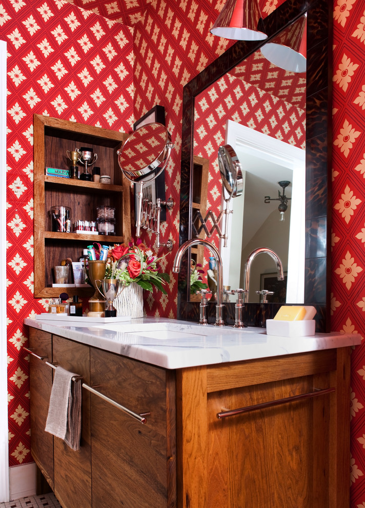 Inspiration for an eclectic bathroom remodel in DC Metro