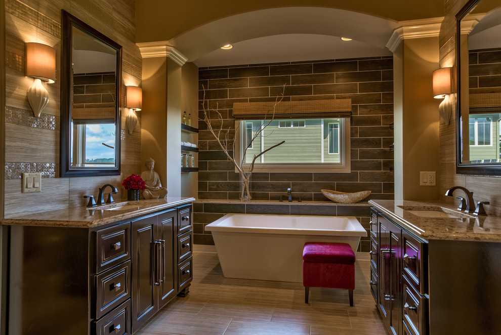 Deer Creek 1.5 Story Custom Home - Rustic - Bathroom - Omaha - by ...