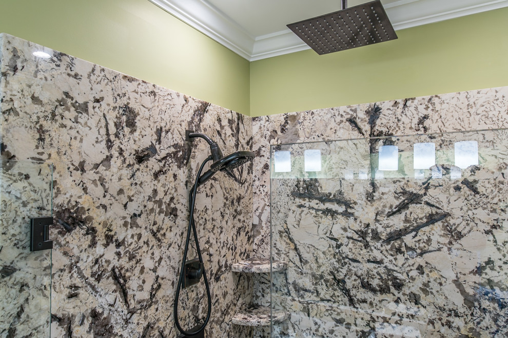 Delicatus White Granite Bathroom Countertops Traditional Bathroom