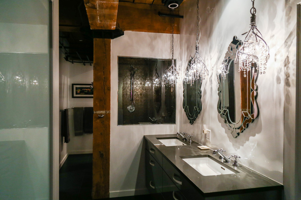 Denver Acme Loft Remodel Contemporary Bathroom Denver by Jill