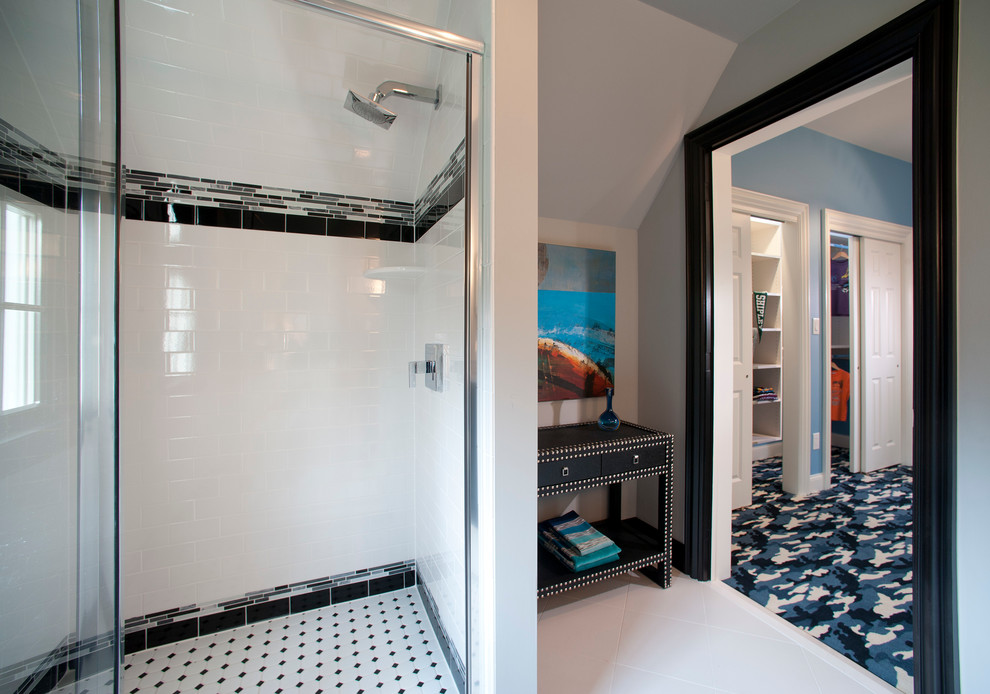 フィラデルフィアにあるトラディショナルスタイルのおしゃれな浴室の写真
