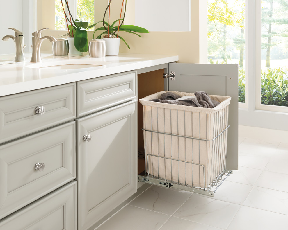 Bathroom Vanity With Dirty Clothes Hamper